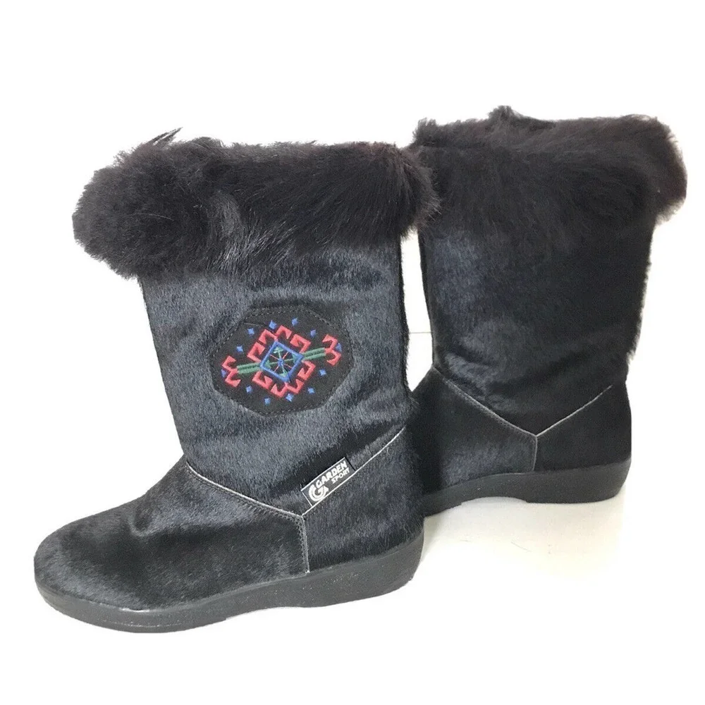Garden Sport | Vintage Italian after-ski boots Womens Size 37 Black US Size 7